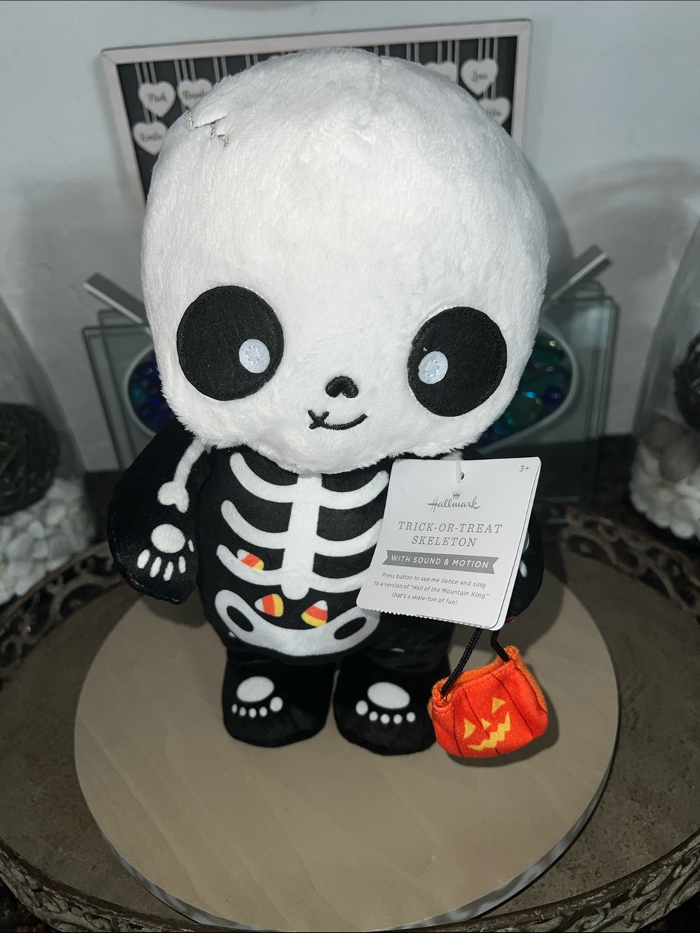 🎃☠️Hallmark Trick-or-Treat Skeleton Plush With Sound & Motion - 10"🎃☠️